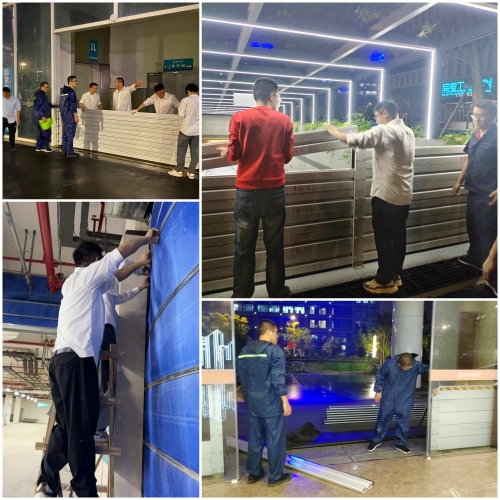 应对台风“康妮”，金强人在行动！